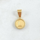 Pendant Letter L 0.6gr / 0.7in / 18K Gold ©
