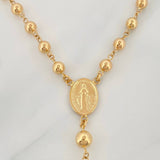 Rosario Virgen Milagrosa Cruz Cristo 13.8 g / 23 1/2 in / 5-6mm mm Oro Amarillo 18K