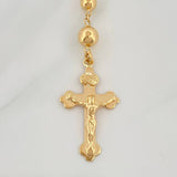 Rosario Virgen Milagrosa Cruz Cristo 13.8 g / 23 1/2 in / 5-6mm mm Oro Amarillo 18K