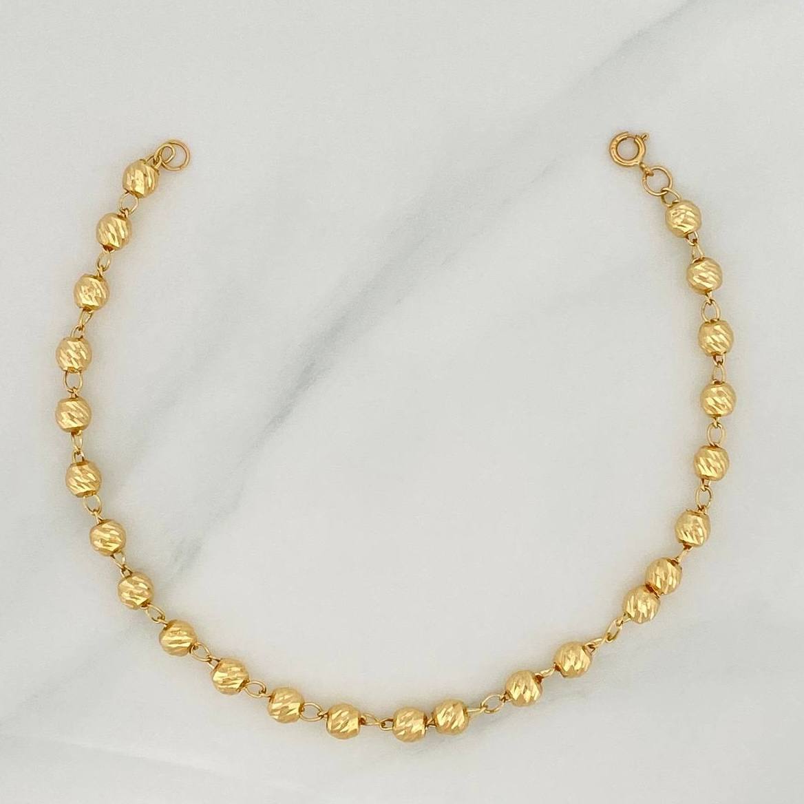 Pulso Espiga Tipo Militar 2.75 g / 7 in / 4 mm Oro Amarillo 18K