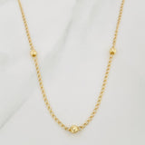 Cadena Espiga 2.9g / 18 in / 4mm Oro Amarillo 18K