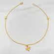 Tobillera Aro Seguido Mariposa 1.75 g / 9 3/4 in / 4 mm Oro Amarillo 18K