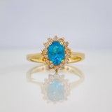 Halo Ring 3.3 g / T7 1/4 Yellow Gold 18K