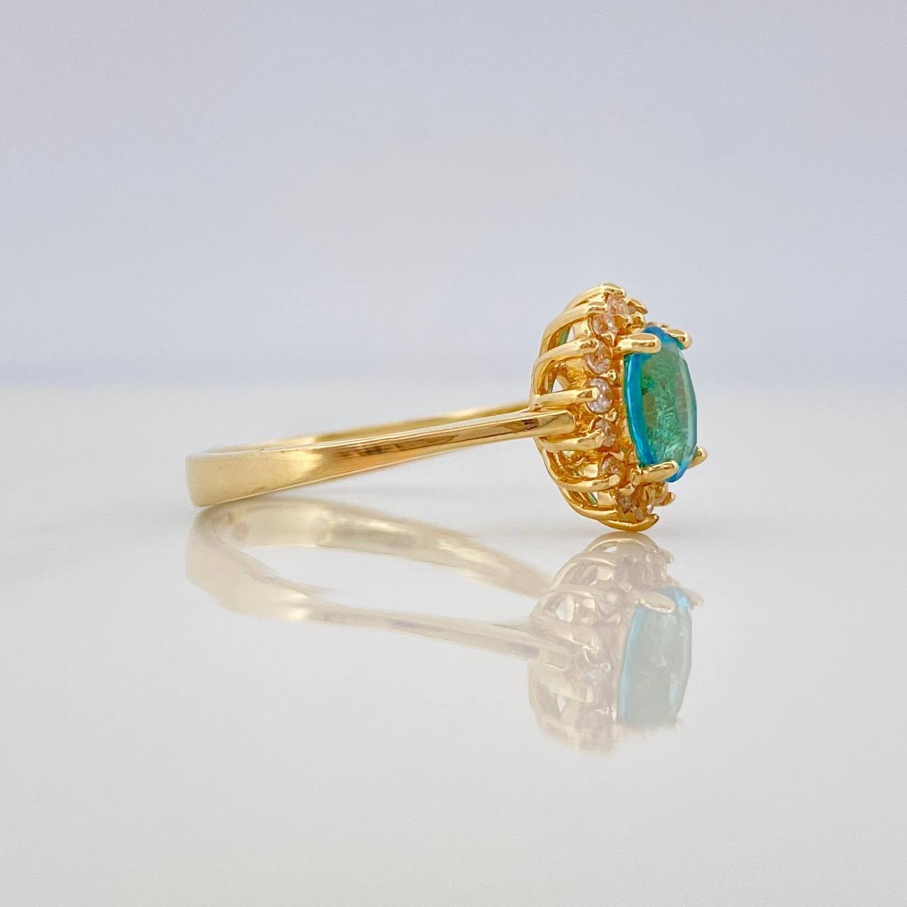 Halo Ring 3.3 g / T7 1/4 Yellow Gold 18K