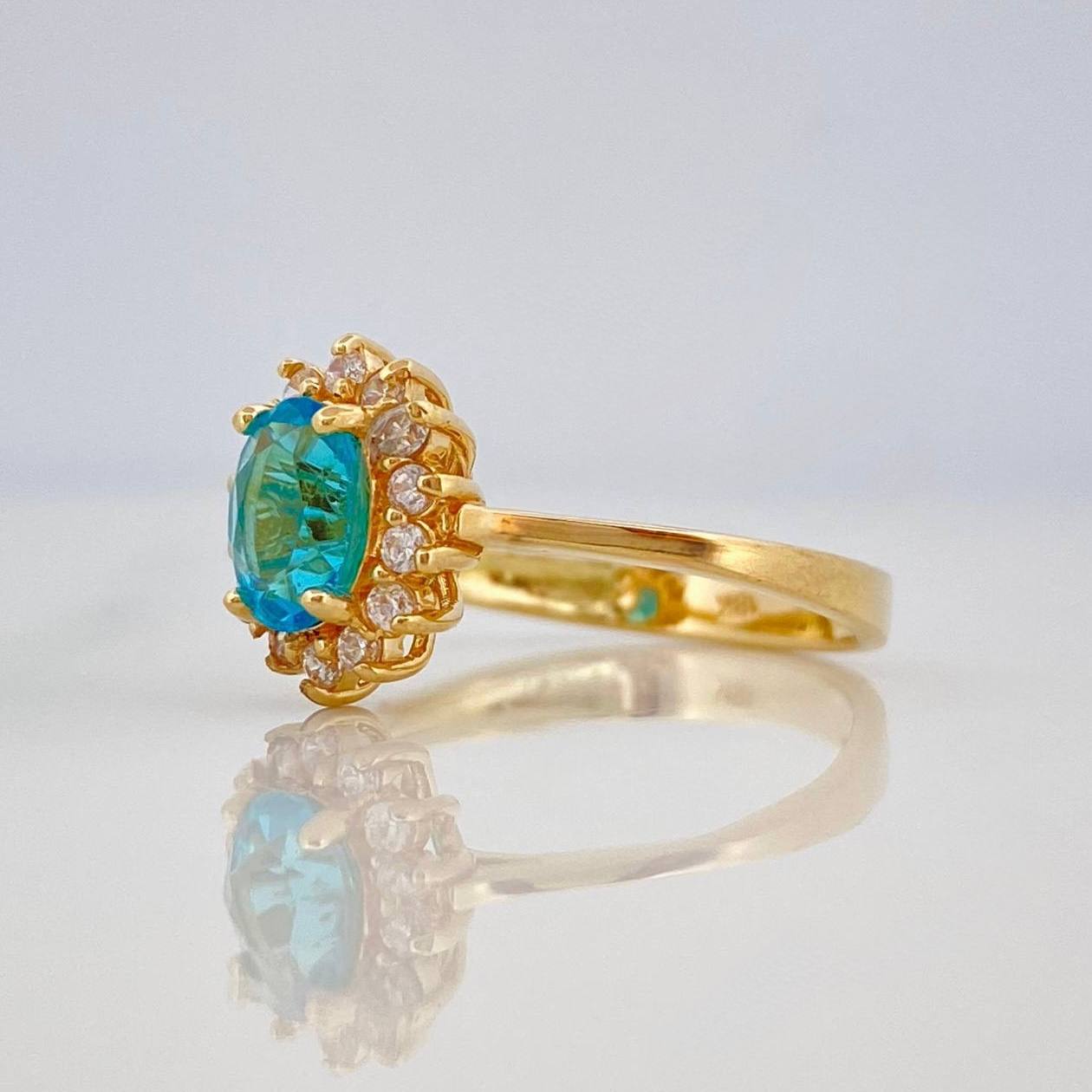 Halo Ring 3.3 g / T7 1/4 Yellow Gold 18K