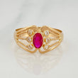 Lyra Bridge Stars Ring 1.35 g / T7 3/4 18K Yellow Gold