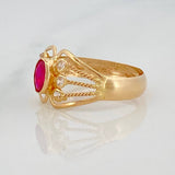 Lyra Bridge Stars Ring 1.35 g / T7 3/4 18K Yellow Gold