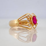 Lyra Bridge Stars Ring 1.35 g / T7 3/4 18K Yellow Gold
