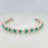 Halo Tennis Bracelet 20.55 g / 6 3/4 in / 7.6 mm Silver 925