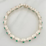 Halo Tennis Bracelet 20.55 g / 6 3/4 in / 7.6 mm Silver 925
