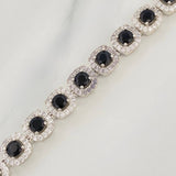 Halo Tennis Bracelet 20.95 g / 7 in / 7.65 mm Silver 925