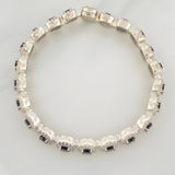 Halo Tennis Bracelet 20.95 g / 7 in / 7.65 mm Silver 925