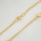 Tobillera Espiga Bolas 1.95 g / 9 3/4 in / 4 mm Oro Amarillo 18K