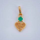 Dije Filigrana Corazon 0.4gr / 3/4 in / Oro Amarillo 18K $