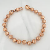 Tobillera Militar 20.95gr / 9 3/4 in / 8mm Oro Rosa 18K $