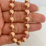 Tobillera Militar 20.95gr / 9 3/4 in / 8mm Oro Rosa 18K $