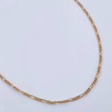 Cadena Figaro 1.45gr / 45.3cm / 1.2mm Oro Amarillo +1 18K $