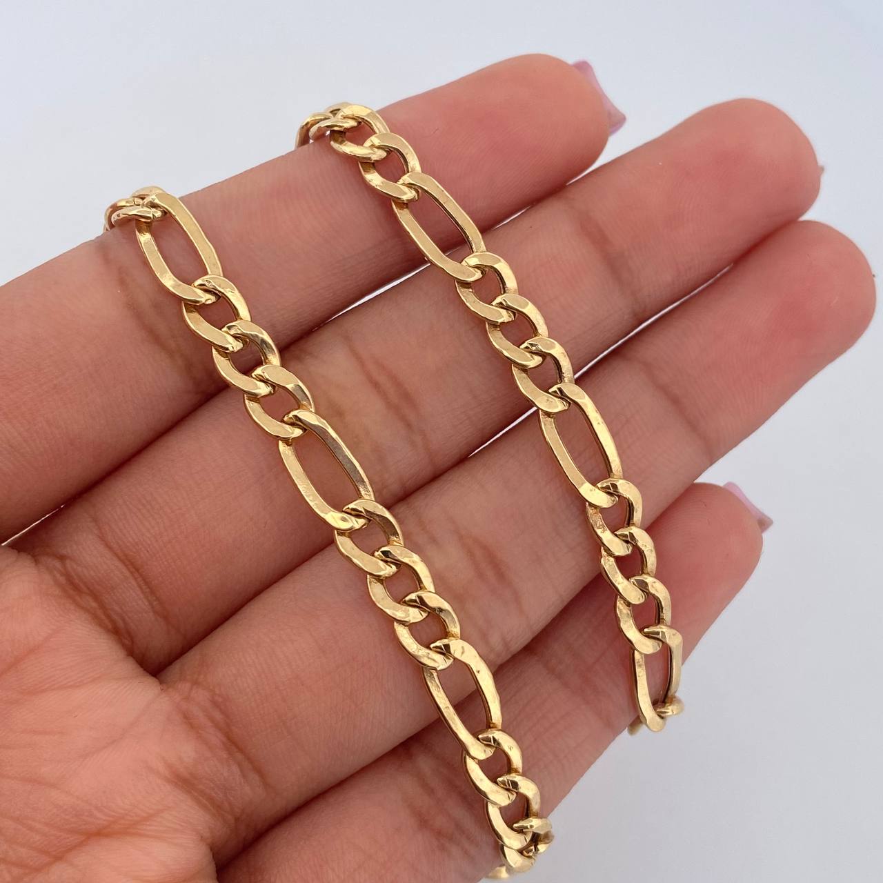 Figaro Chain 13.2gr / 59.6cm / 4.8mm Yellow Gold +0 18K $
