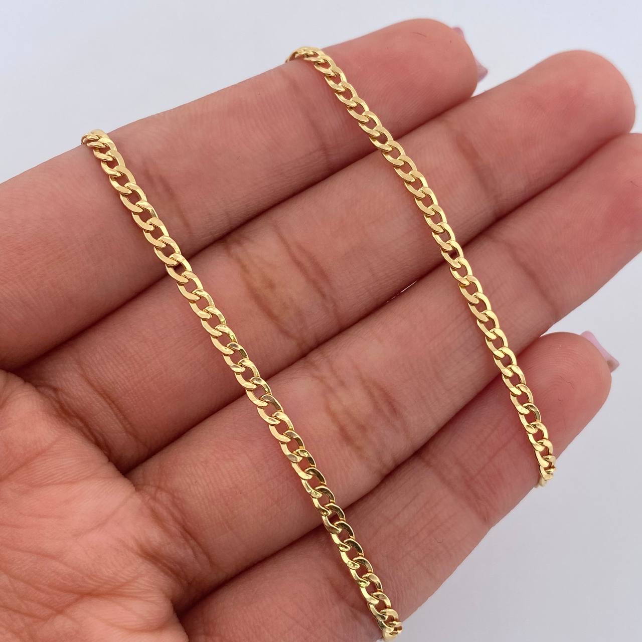 Cuban Links 4.05gr / 60.4cm / 2.1mm Yellow Gold +0 18K $