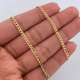Cuban Links 4.05gr / 60.4cm / 2.1mm Yellow Gold +0 18K $