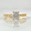 Solitaire Churumbela Ring 2.45gr / Size 6 / 18K Yellow Gold