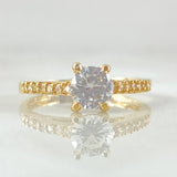 Solitaire Churumbela Ring 2.45gr / Size 6 / 18K Yellow Gold