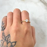 Solitaire Churumbela Ring 2.45gr / Size 6 / 18K Yellow Gold