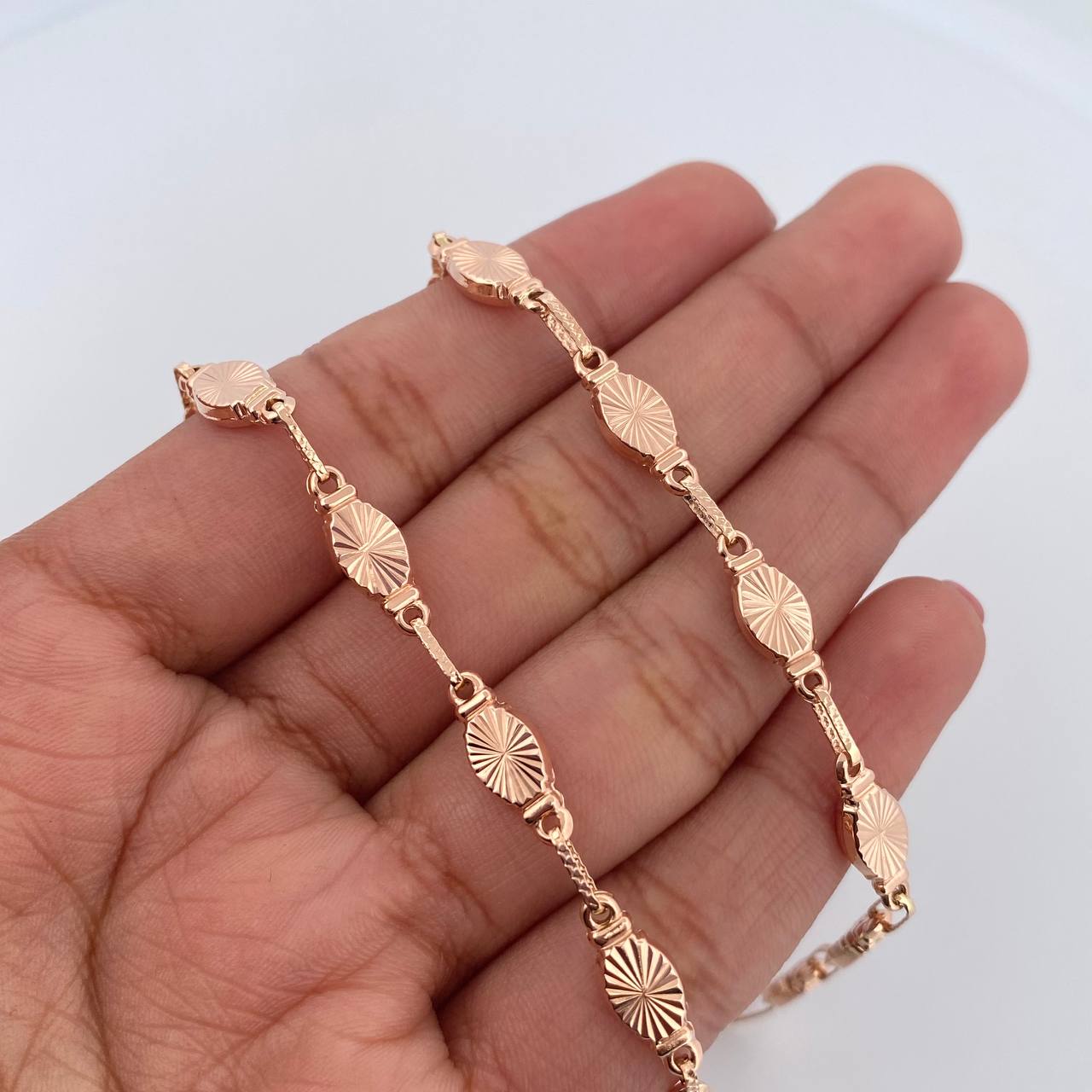 Rustic Chain Link 13.1gr / 23.9in / 18K Gold $