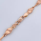 Rustic Chain Link 12.05gr / 21.9in / Two Tone White Rose 18K $