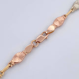 Rustic Chain Link 12.9gr / 22.2in / Three Golds 18K $