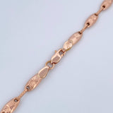 Rustic Chain Link 11.2gr / 22.0in / Two Tone White Rose 18K $