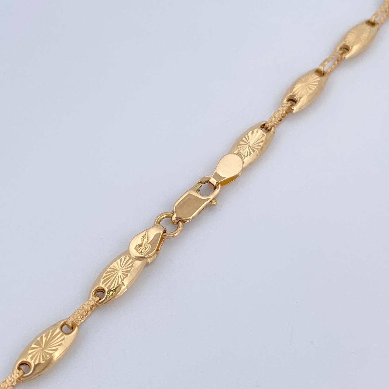 Rustic Chain Link 12.6gr / 22.3in / 18K Gold $