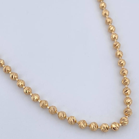 Cadena Militar 16.05gr / 56.5cm / Oro Amarillo 18K $