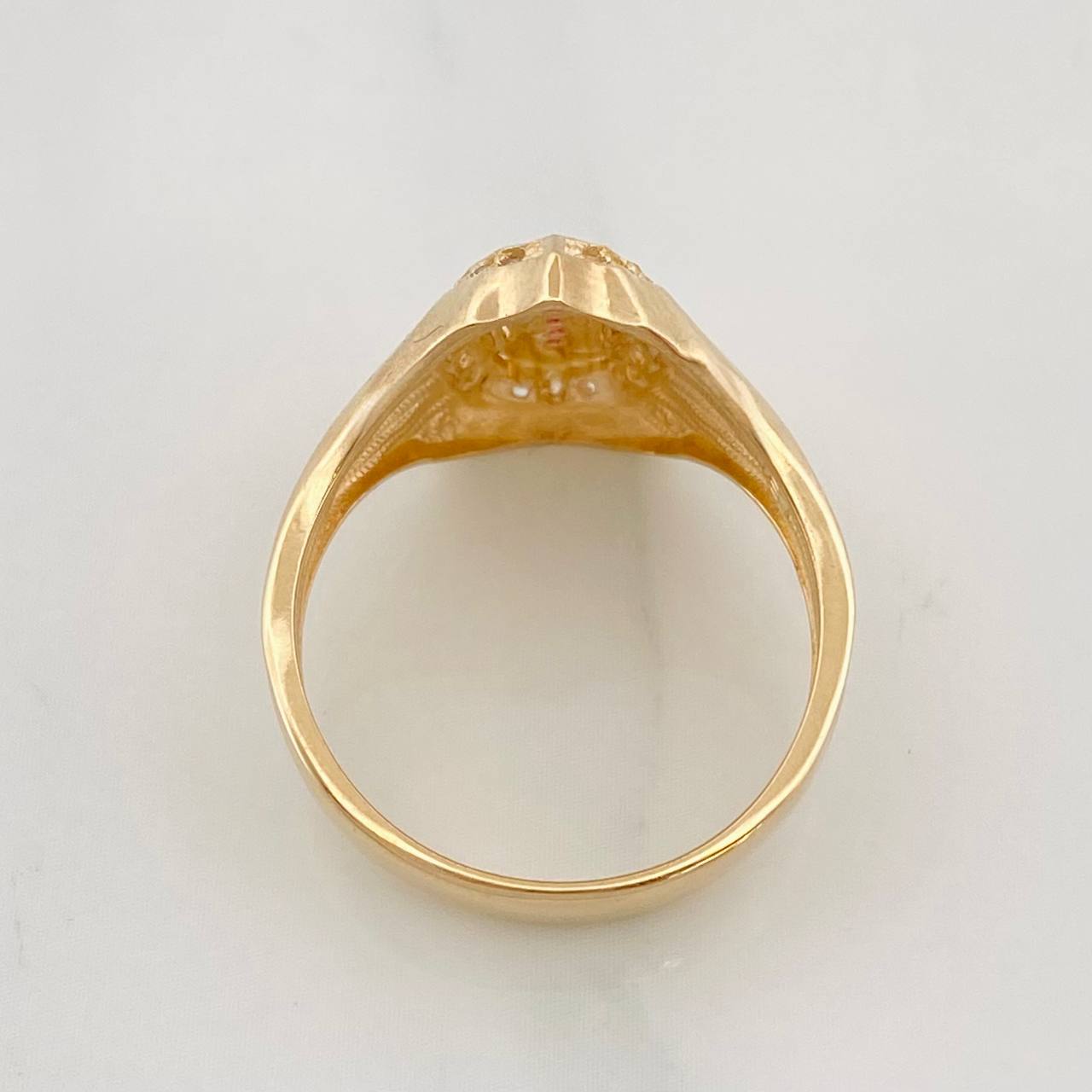 Anillo Virgen de Guadalupe 4.25g / T7 1/2 Oro Amarillo 18K