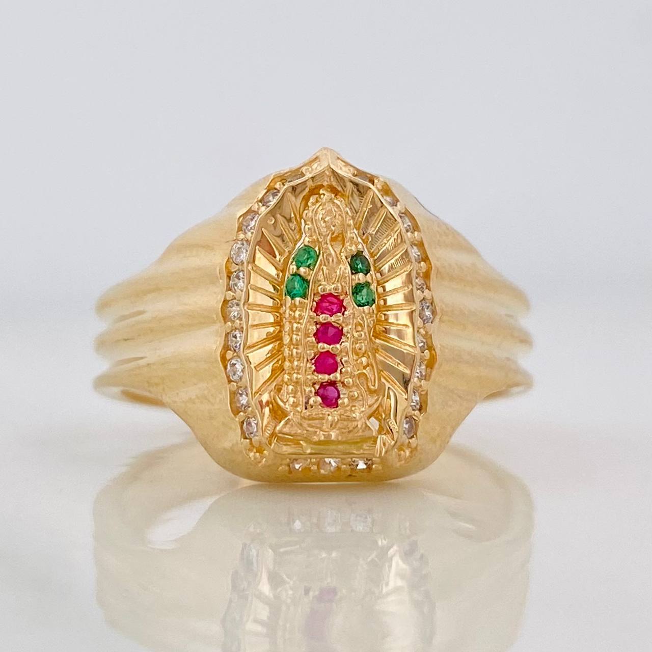 Anillo Virgen de Guadalupe 4.25g / T7 1/2 Oro Amarillo 18K