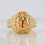 Anillo Virgen de Guadalupe 4.25g / T7 1/2 Oro Amarillo 18K