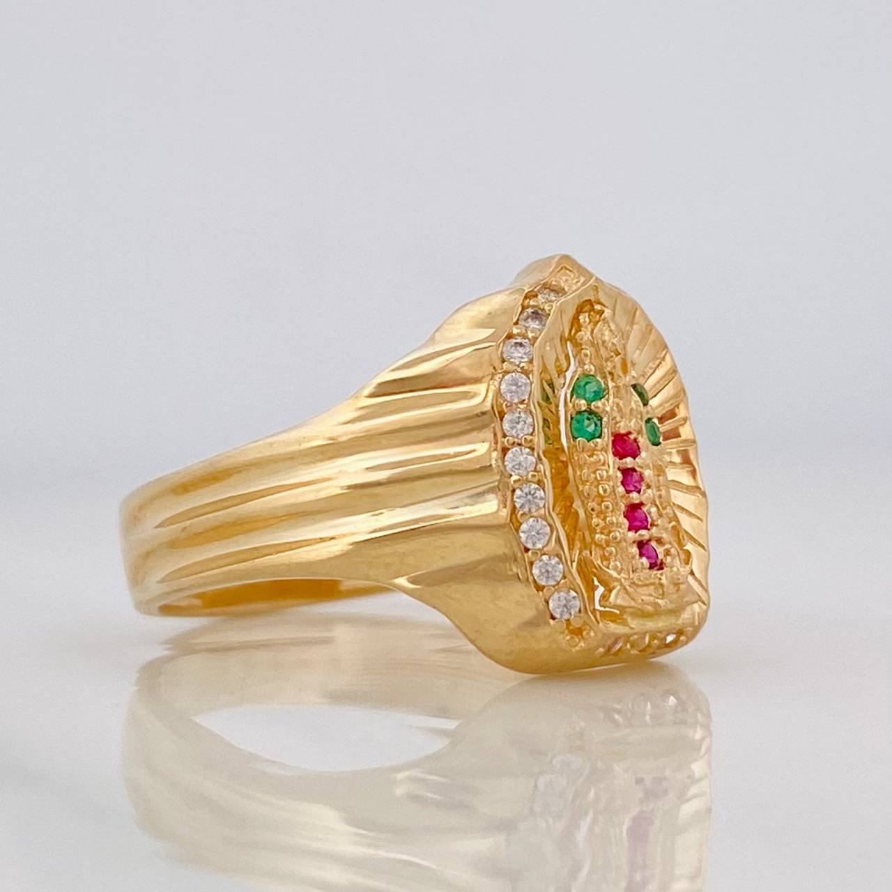 Anillo Virgen de Guadalupe 4.25g / T7 1/2 Oro Amarillo 18K
