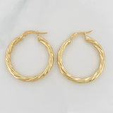 Candongas Mary 2.8g / 1 1/4 in Oro Amarillo 18K