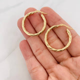 Candongas Mary 2.8g / 1 1/4 in Oro Amarillo 18K