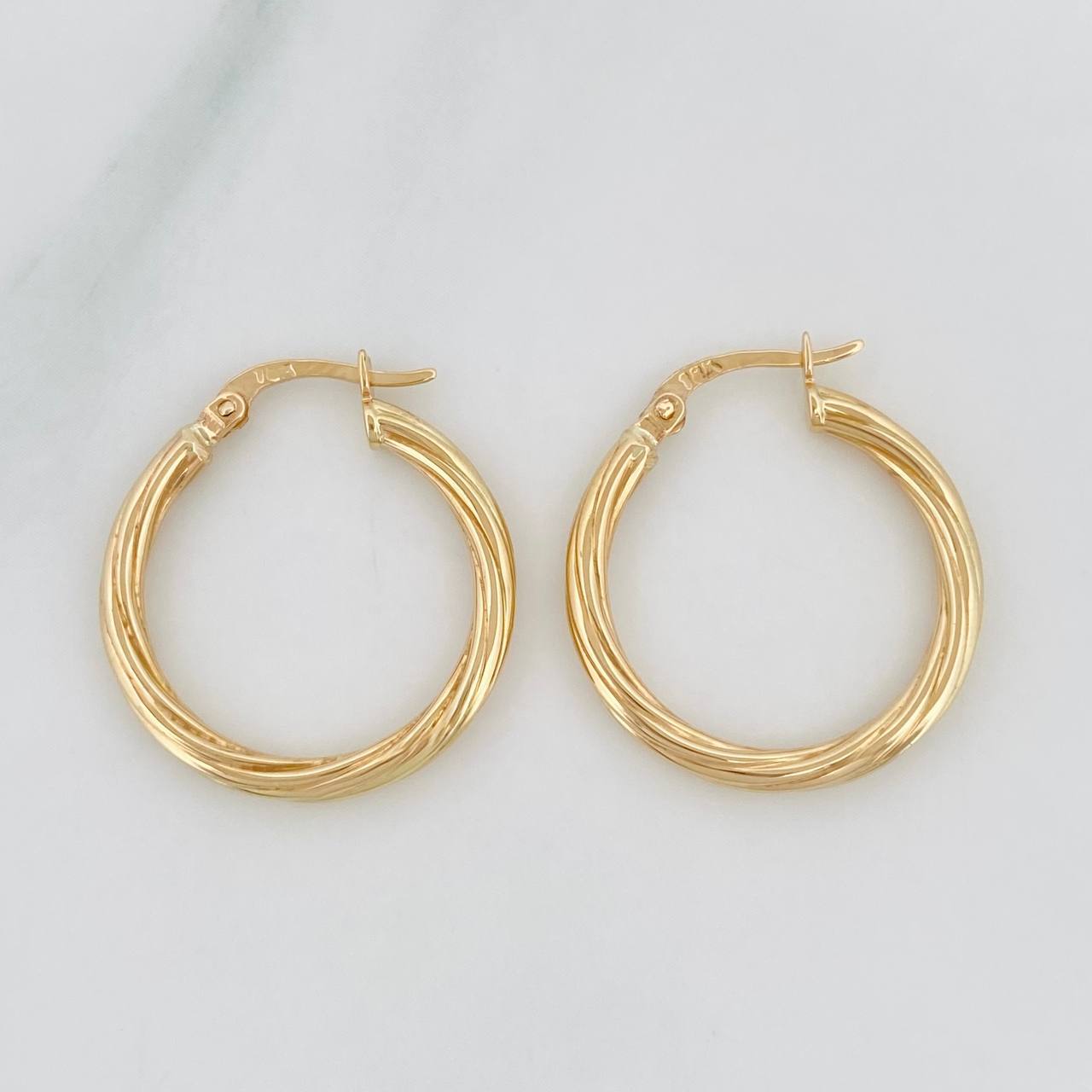 Candongas Espiral 1.75g / 1 in Oro Amarillo 18K