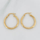 Candongas Espiral 1.75g / 1 in Oro Amarillo 18K