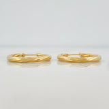 Candongas Espiral 1.75g / 1 in Oro Amarillo 18K