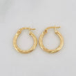 Candongas Espiral 0.9g / 1/2 in Oro Amarillo 18K