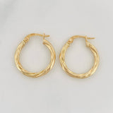 Candongas Kari 1.3g / 3/4 in Oro Amarillo 18K