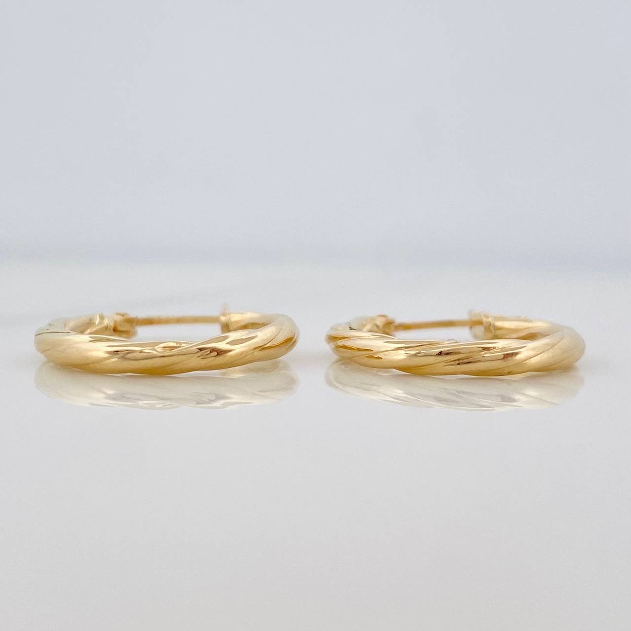 Candongas Kari 1.3g / 3/4 in Oro Amarillo 18K
