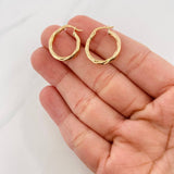 Candongas Kari 1.3g / 3/4 in Oro Amarillo 18K