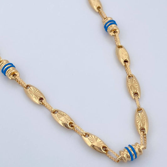 Cadena Rustica Eslabon 12.6gr / 56.6cm / Oro Amarillo 18K $