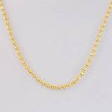 Chain Military Half Moon 10.8g / 24 in / 2.4mm Yellow Gold 18K