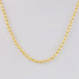 Cadena Militar Media Luna 13.3g / 24 in / 3mm Oro Amarillo 18K