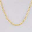 Cadena Militar Diamantada Media Luna 13.9 g / 27 3/4 in / 2.4 mm Oro Amarillo 18K